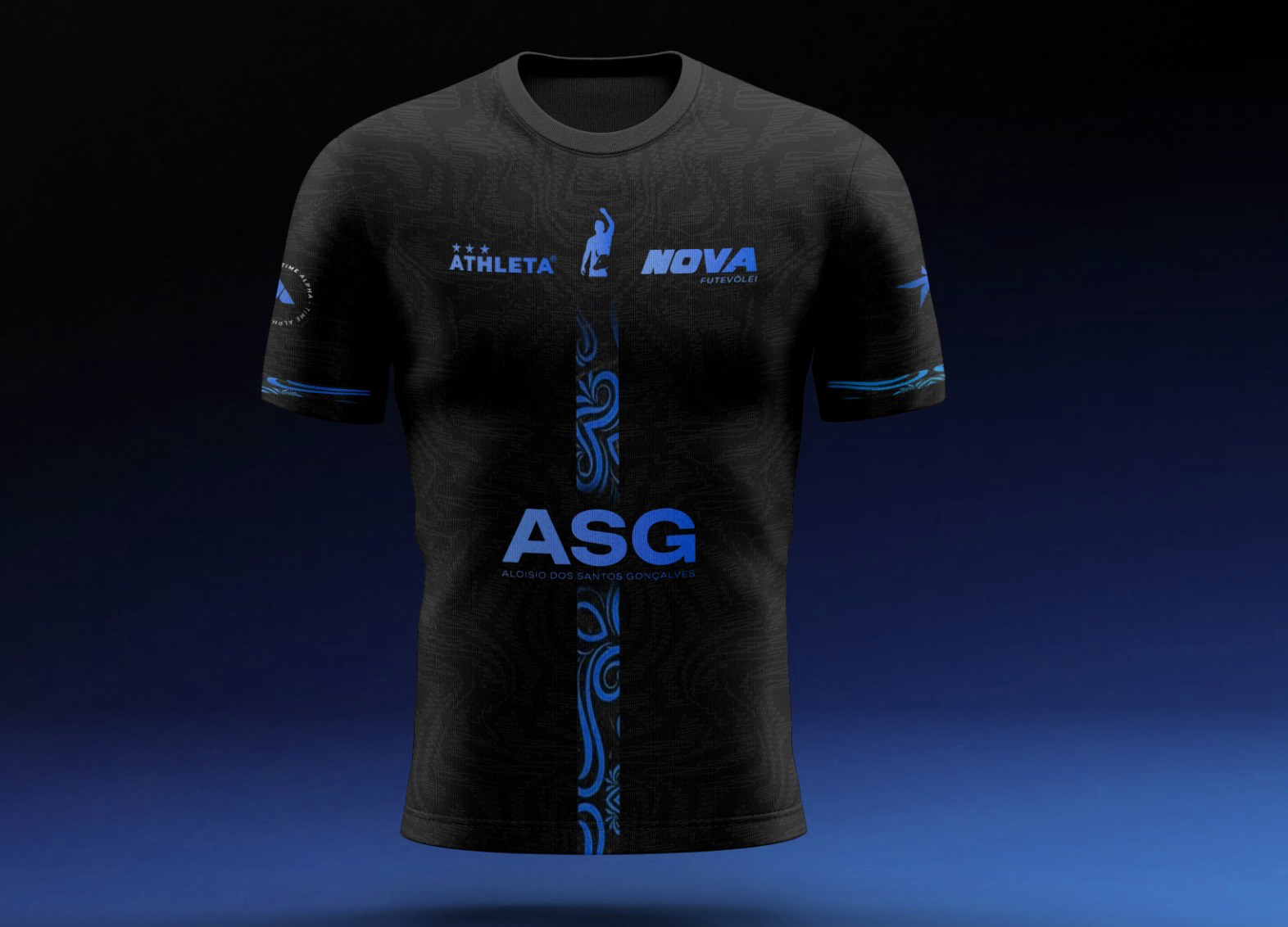 CAMISETA UNISSEX NOVA ATHLETA (AZUL)